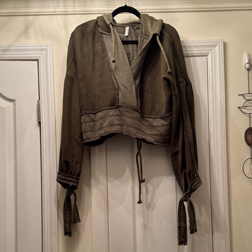FP Movement by Free People Olive V-Neck Sweater